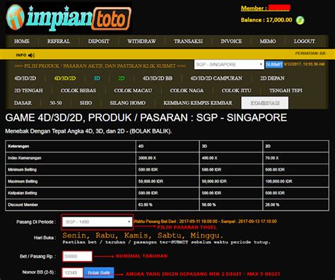 bolak balik campuran togel